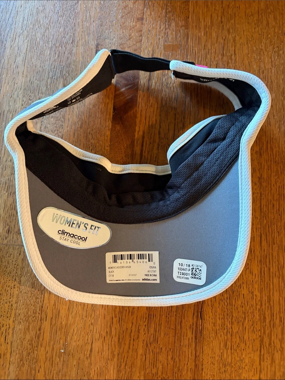 adidas woman’s Black and Pink Adizero Visor